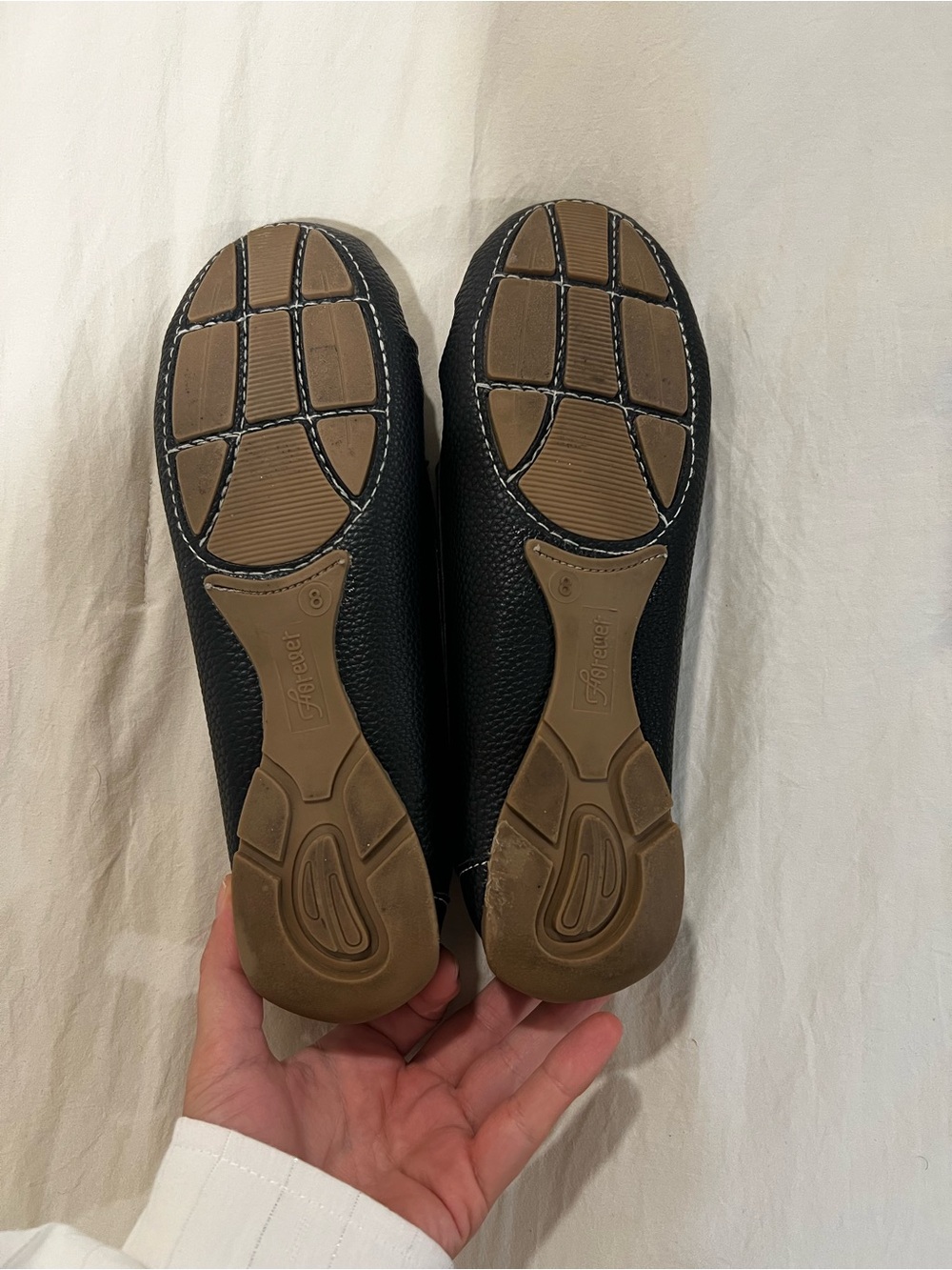 Women’s Black Casual Moccasin Loafers with Bow Detail - Picture 3 of 4